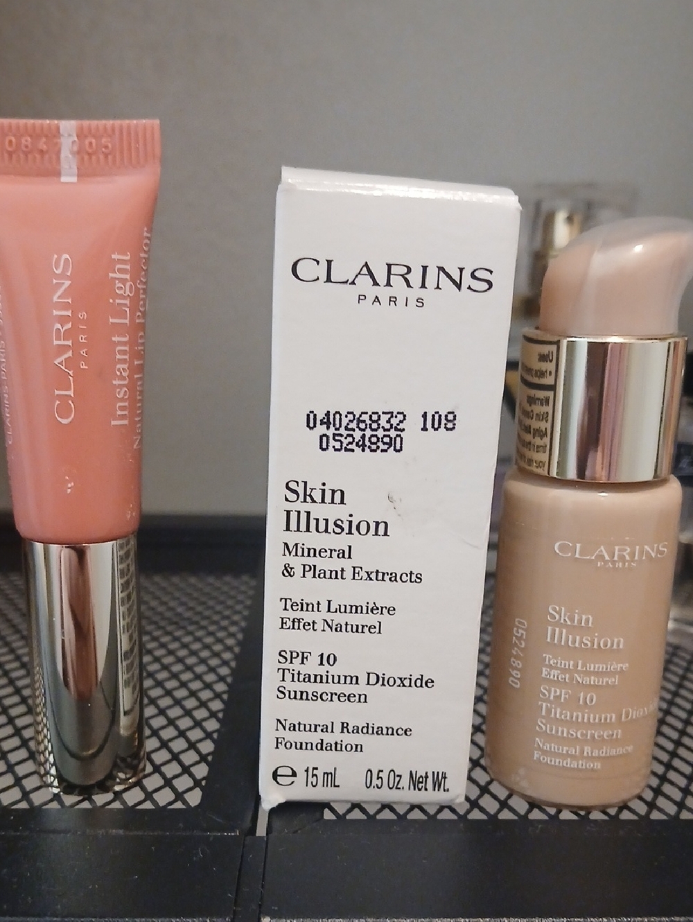 Clarins Skin Illusion Foundation & Instant Light Lip Balm